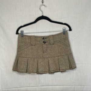 vintage y2k A&F pleated wool mini skirt